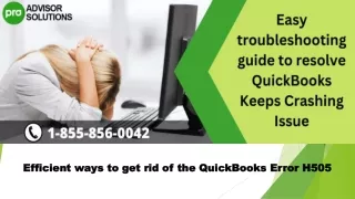 efficient ways to get rid of the quickbooks error h505