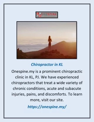 chiropractor in kl