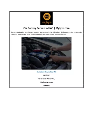 car battery service in uae mytyre com