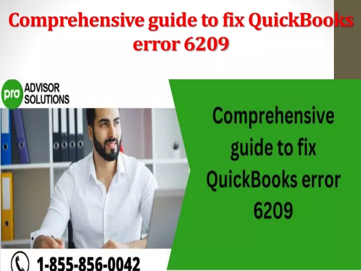 comprehensive guide to fix quickbooks error 6209