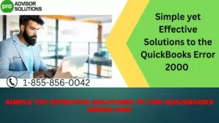 simple yet effective solutions to the quickbooks error 2000