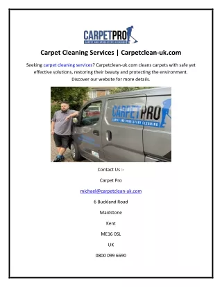 Carpet Cleaning Services  Carpetclean-uk.com