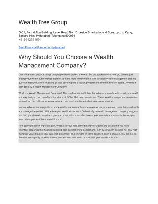 wealth tree group