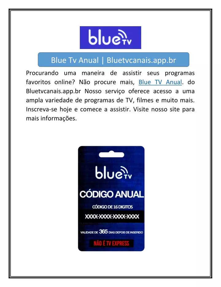 blue tv anual bluetvcanais app br