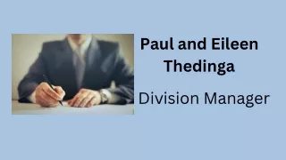 paul and eileen thedinga