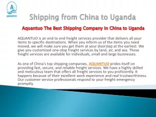 aquantuo is an end to end freight services