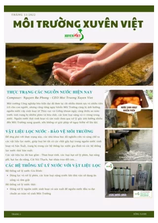 MÔI TRƯỜNG XUYÊN VIỆT