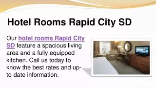 Hotel Rooms Rapid City SD