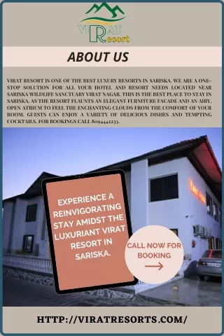 Enjoy A Vacation in Sariska with the Perfect Hotels and Resort