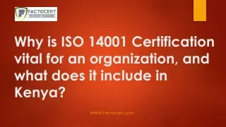 ISO 14001 Certification ppt