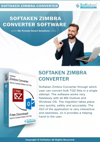 softaken zimbra converter