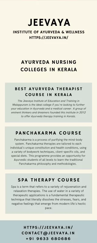 Jeevaya institute of education and training kerala