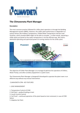 The Climaveneta Plant Manager