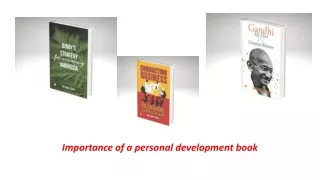 importance of a personal development book