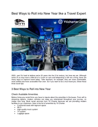 best ways to roll into new year like a travel