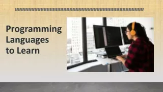 programming languages to learn