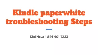 kindle paperwhite troubleshooting steps