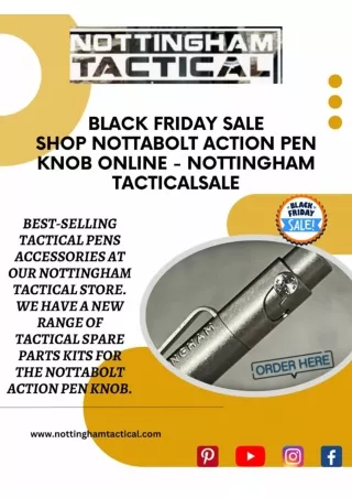 Shop Nottabolt Action Pen Knob Online - Nottingham Tactical