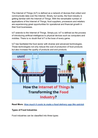 the internet of things iot is defined