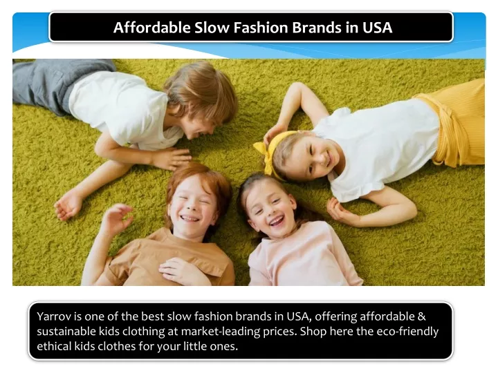 affordable slow fashion brands in usa