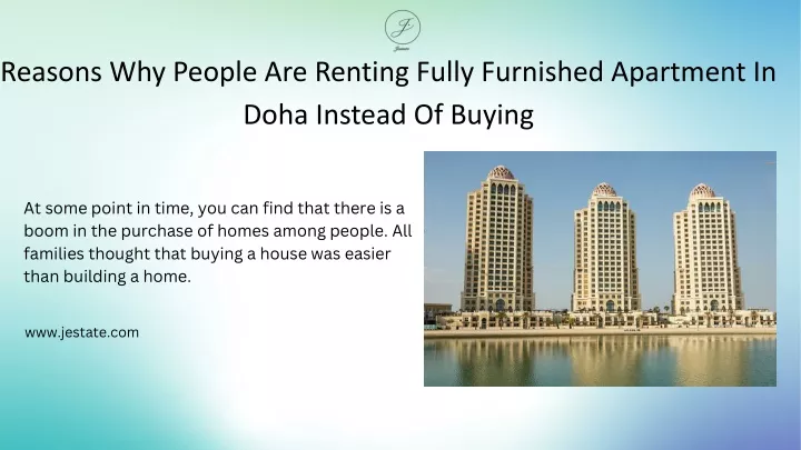 reasons why people are renting fully furnished