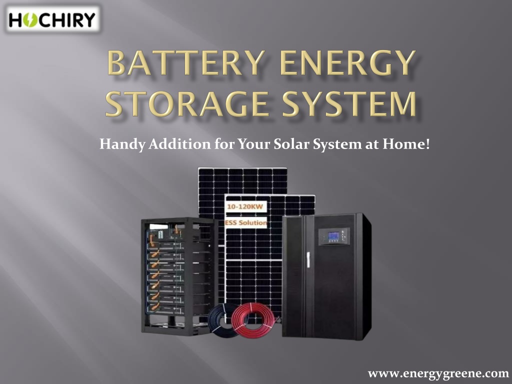 PPT - Battery Energy Storage System PowerPoint Presentation, free ...