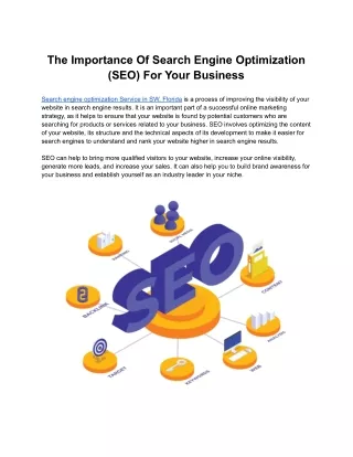 the importance of search engine optimization
