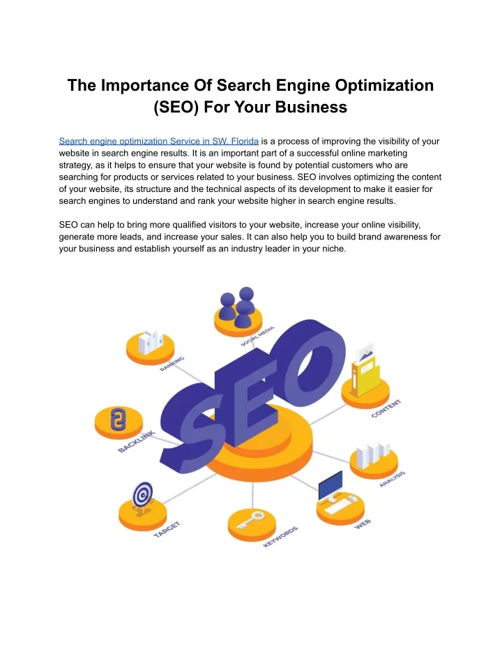 the importance of search engine optimization