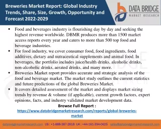 breweries market re port global industry trends