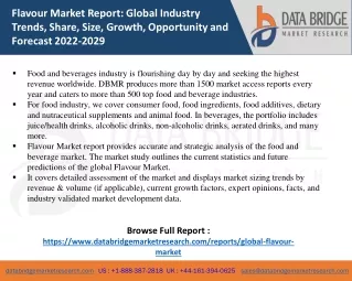 flavour market re port global industry trends