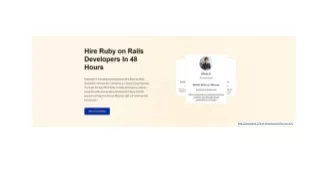 Hire Ruby on Rails Developers Within 48 Hours