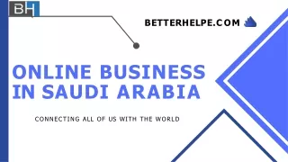 Get the Leading Online Business in Saudi Arabia