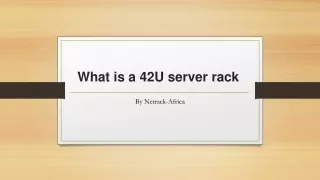 what is a 42u server rack