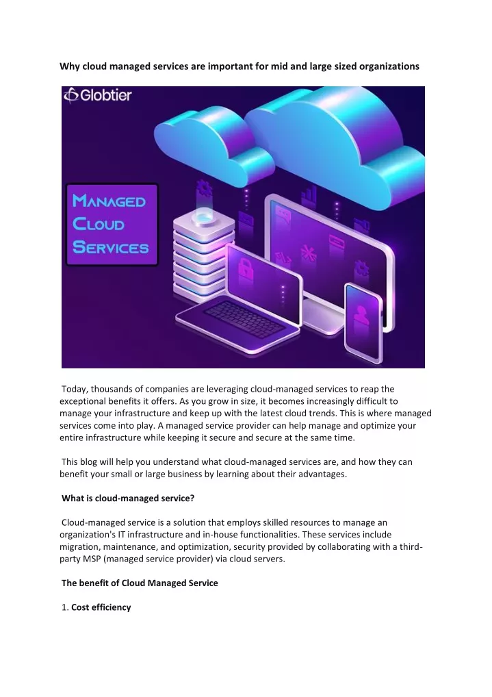 why cloud managed services are important