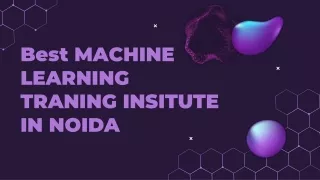 best machine learning traning insitute