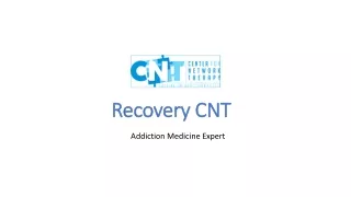 Cocaine Withdrawal and Rehabilitation Center in New Jersey - Recovery CNT
