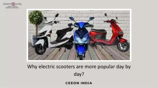 Why electric scooters are more popular day by day