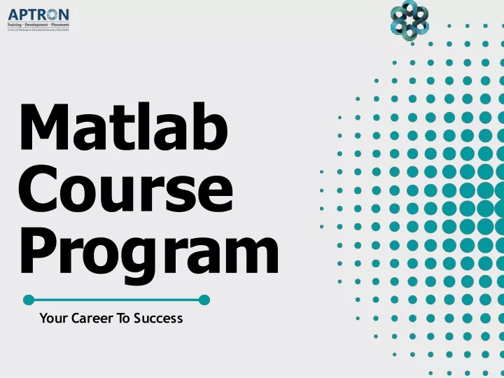 matlab course p r o g r a m