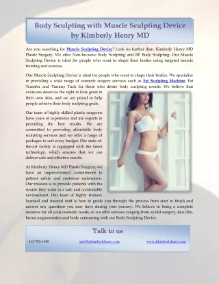 Dr. Kimberly Henry MD Plastic Surgery