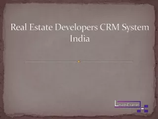 real estate developers crm system india