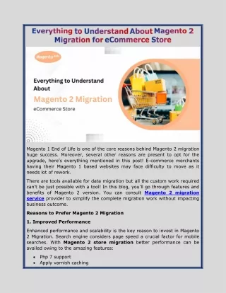 magento 1 end of life is one of the core reasons