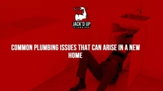 Slide - Common Plumbing Issues That Can Arise In A New Home