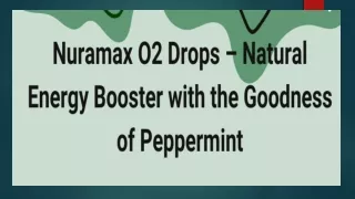 Nuramax O2 Drops – Natural Energy Booster with the Goodness of Peppermint