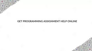 get programming assignment help online