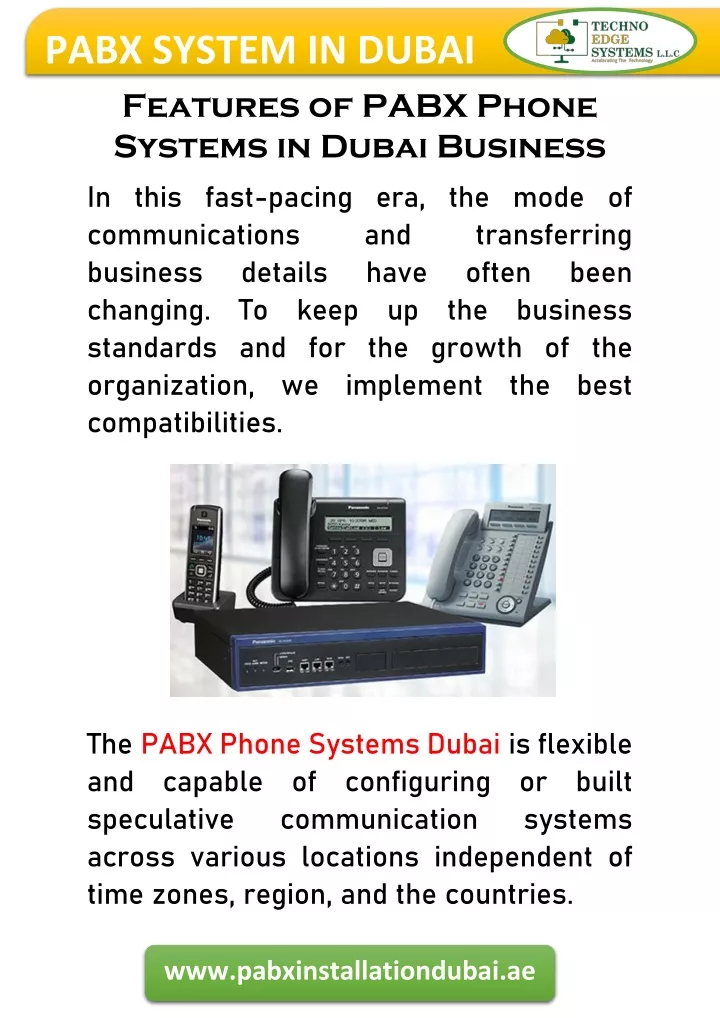 pabx system in dubai features of pabx phone