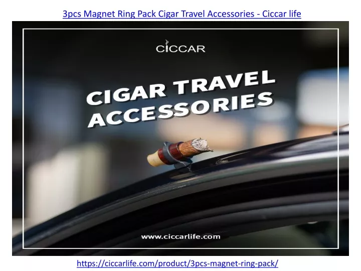 3pcs magnet ring pack cigar travel accessories