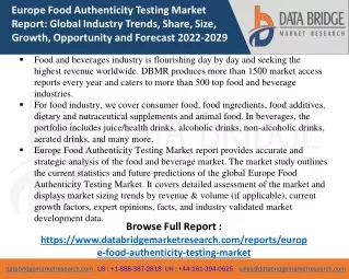Europe Food Authenticity Testing Market