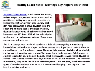 Standard Double Rooms accommodations - Nearby Beach Hotel