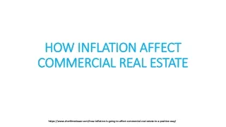 HOW INFLATION AFFECT COMMERCIAL REAL ESTATE
