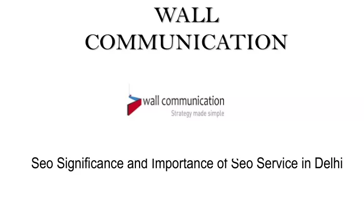 wall communication